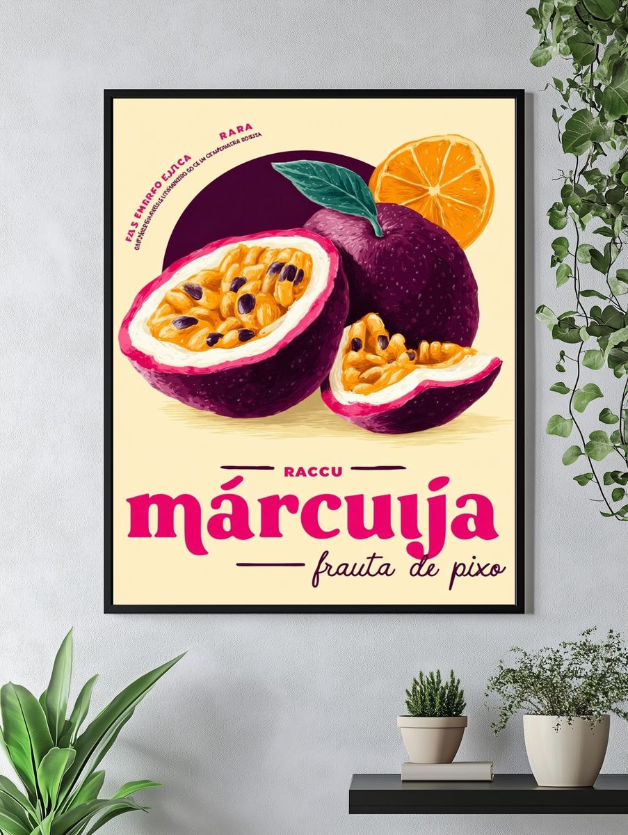 Márcuja Passion Fruit — Illustration Print. — room view 4
