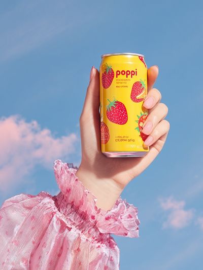 Poppi Strawberry Drink Poster. poster print