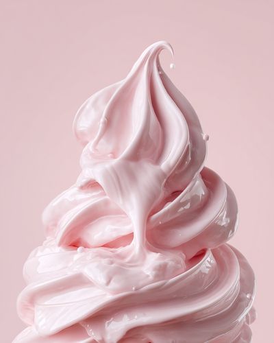 Pink Whipped Cream — Food Print. poster print