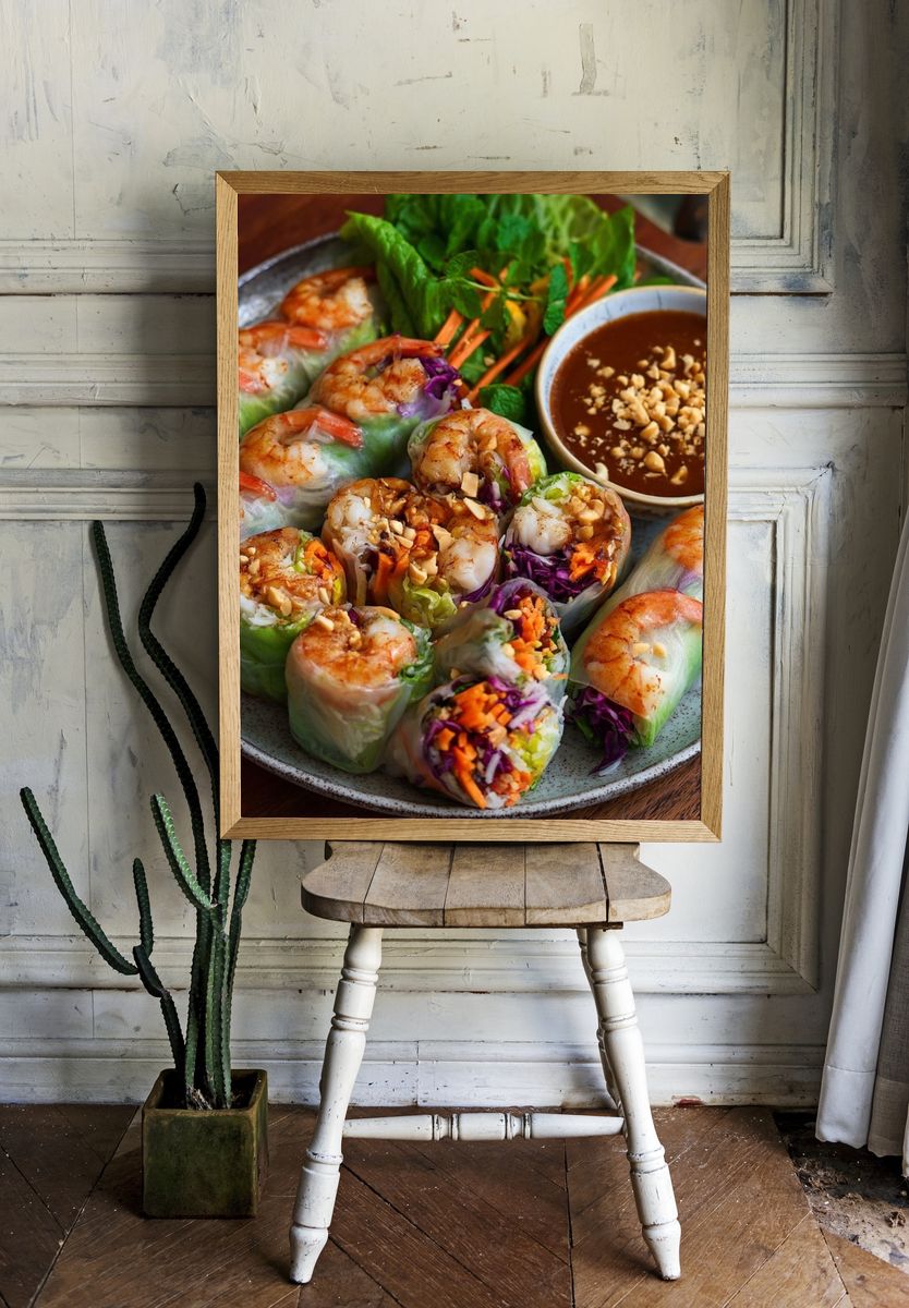 Shrimp Spring Rolls — Food Print. — room view 1