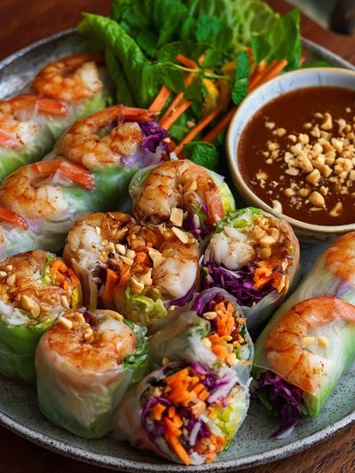Shrimp Spring Rolls — Food Print. poster print