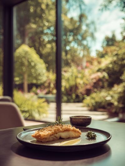 Crispy Fish Dish — Food Photography Print. poster print