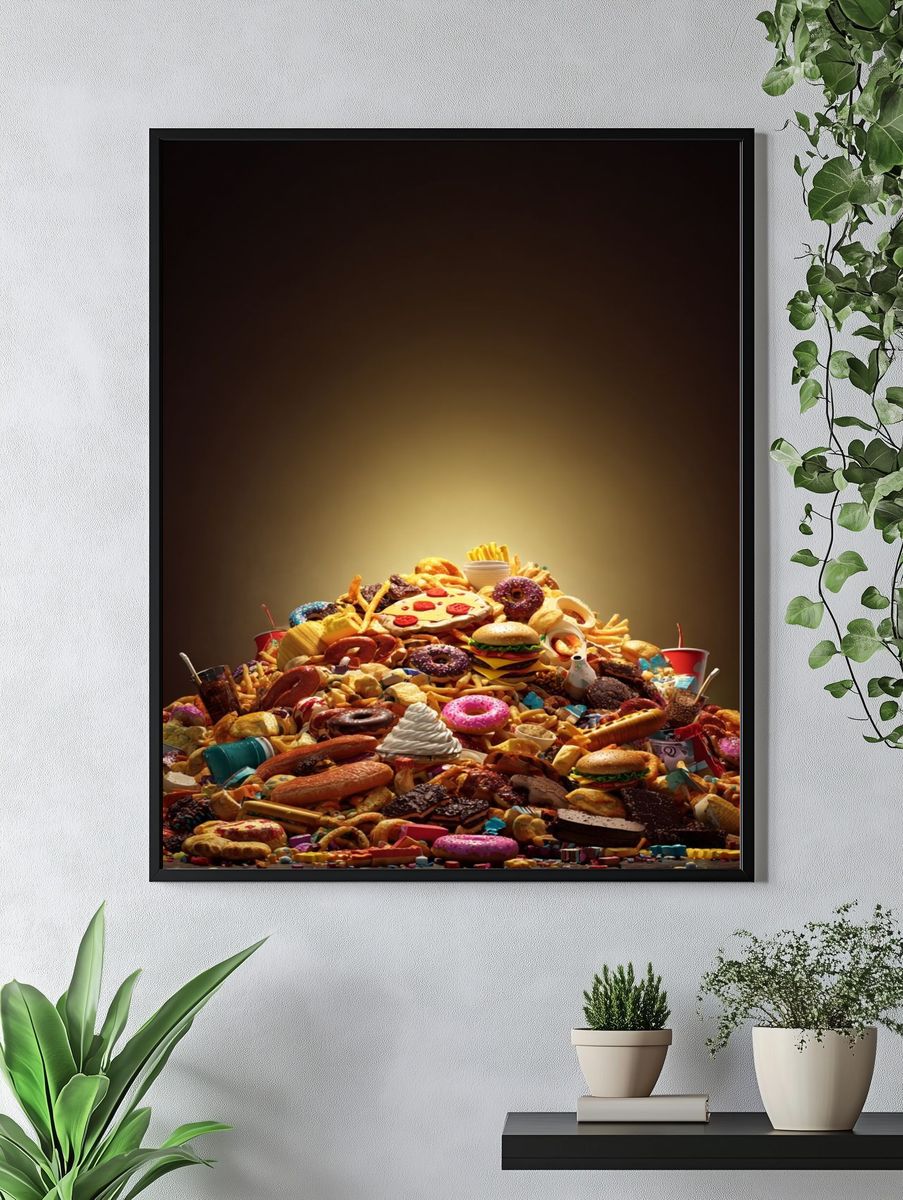 Food Mountain — Fun Print. — room view 4