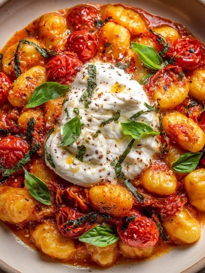 Gnocchi with Burrata — Food Print. poster print