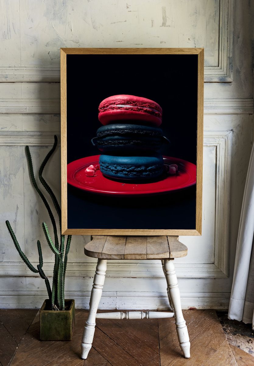 Colorful Macarons — Food Print. — room view 1
