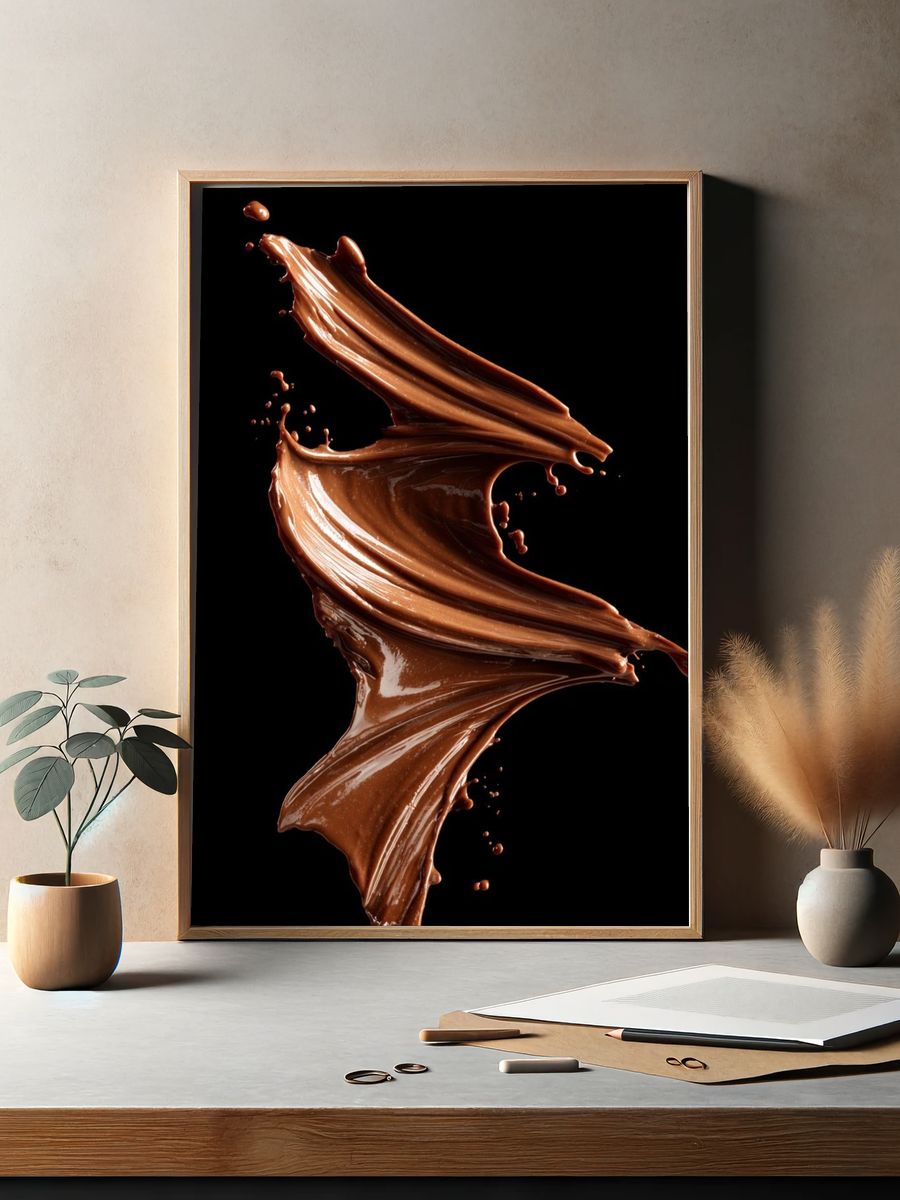 Chocolate Splash — Photography Print. — room view 2