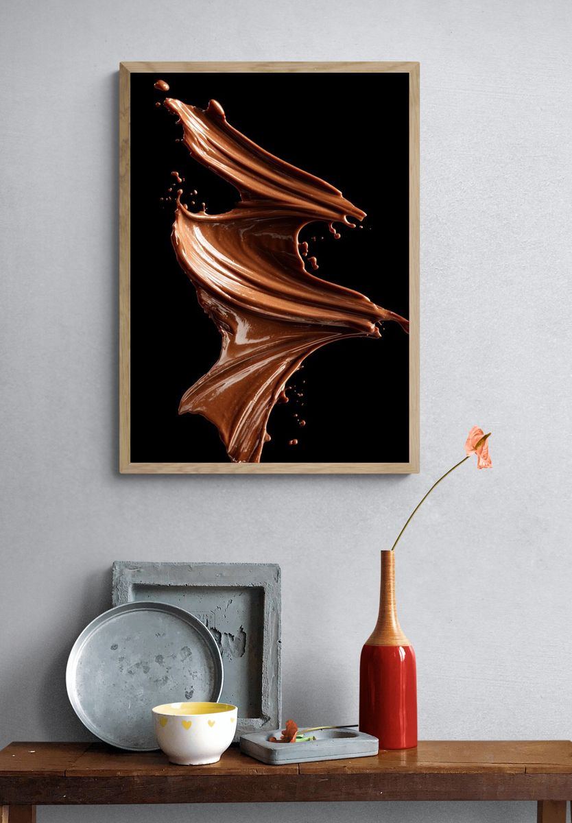 Chocolate Splash — Photography Print. — room view 3