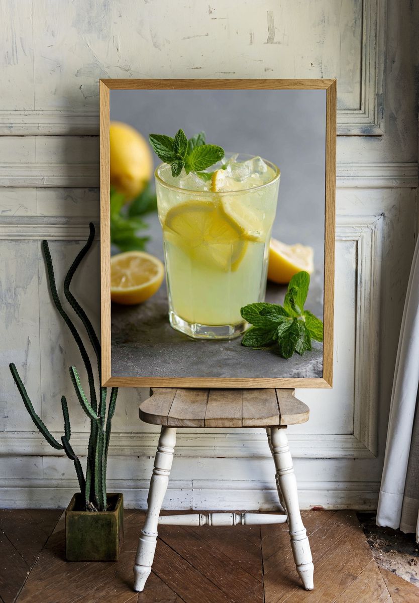 Refreshing Lemonade — Food & Drink Print. — room view 1