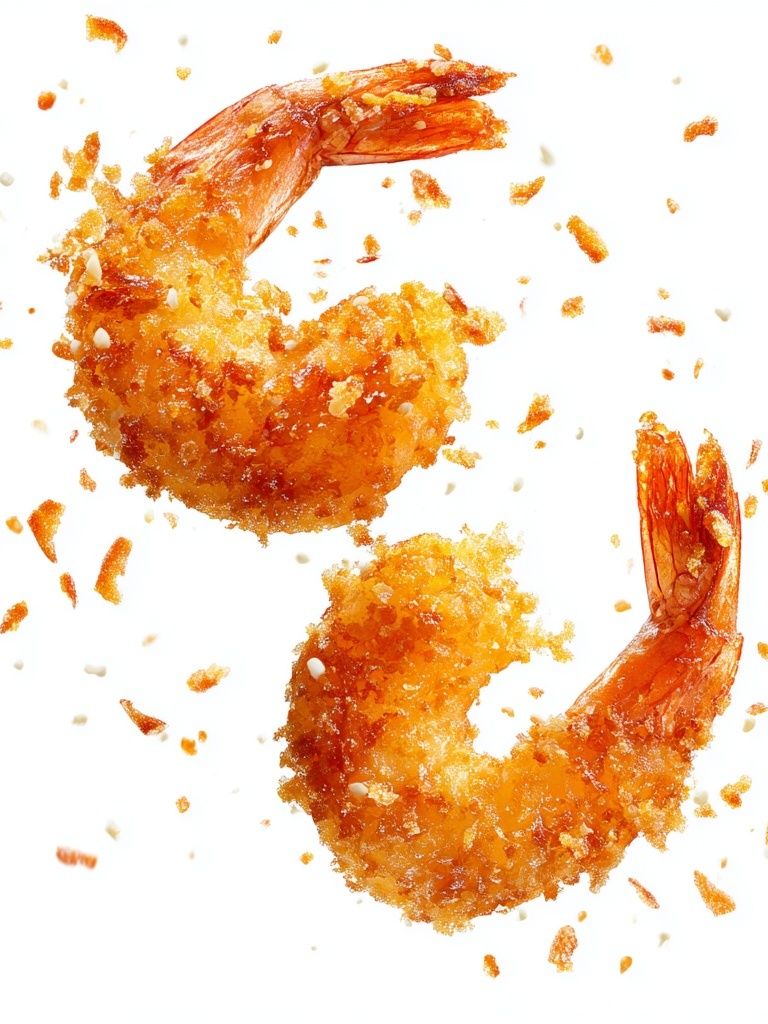 Crispy Shrimp — Food Print. poster — food-drink art