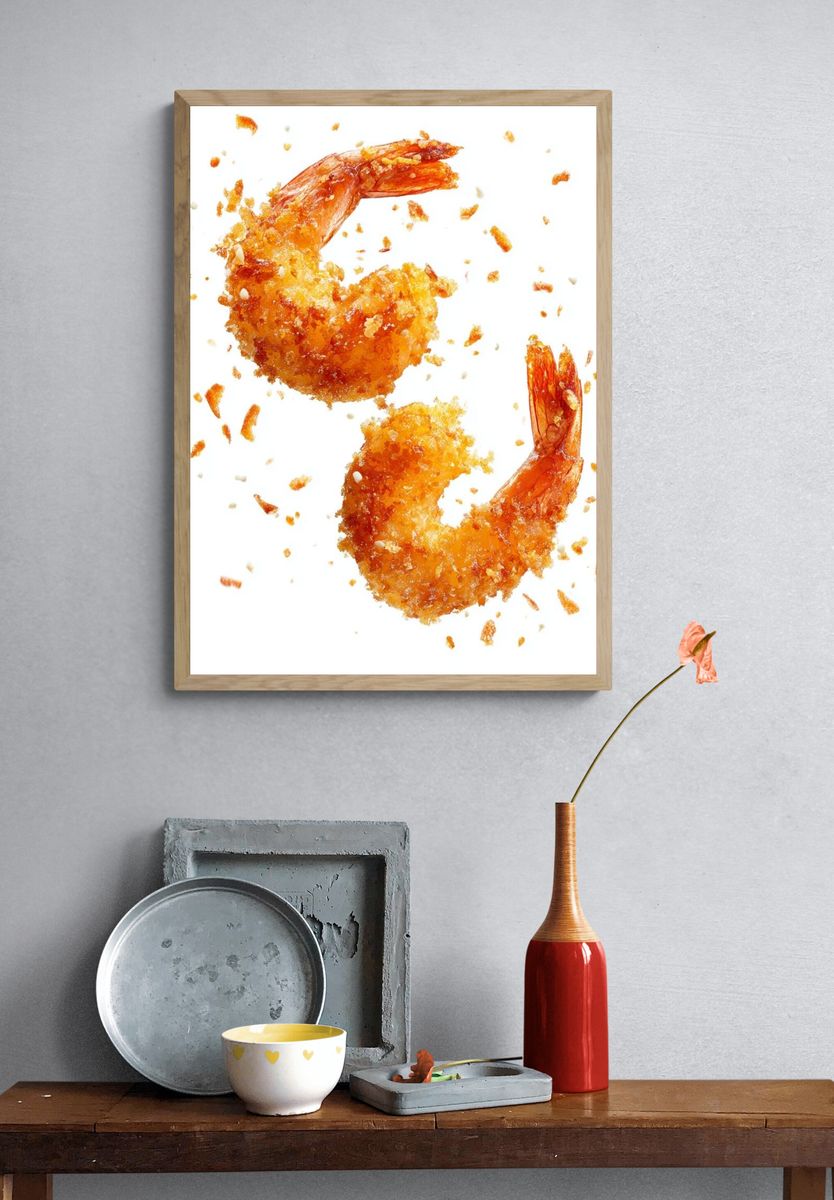 Crispy Shrimp — Food Print. — room view 3