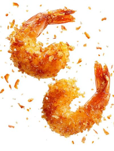 Crispy Shrimp — Food Print. poster print