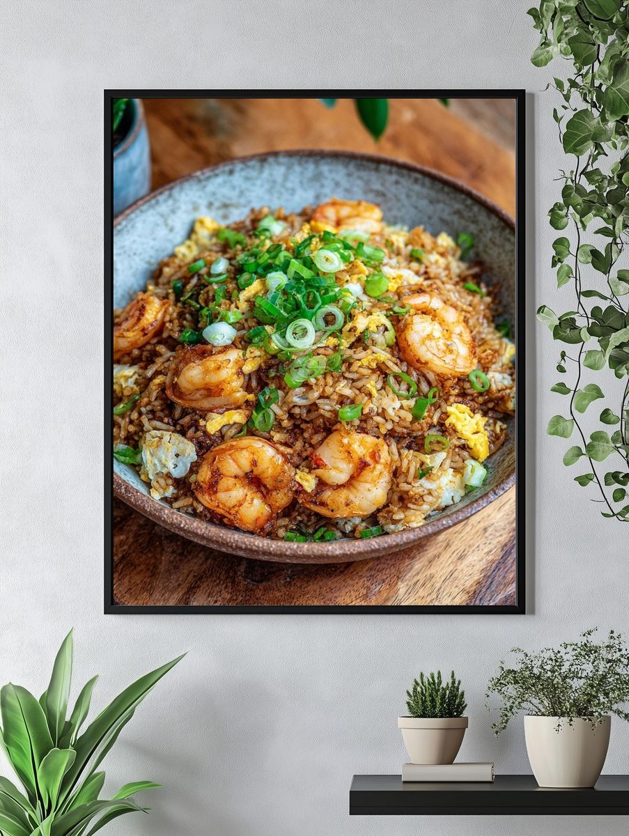 Shrimp Fried Rice — Food Print. — room view 4