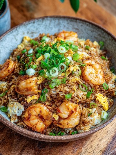 Shrimp Fried Rice — Food Print. poster print