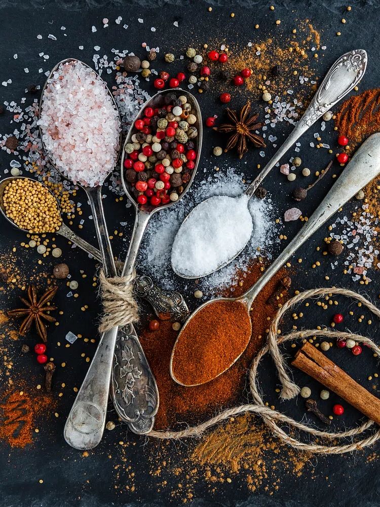 Spices and Spoons — Food Photography Print. poster detail