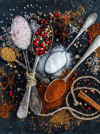 Spices and Spoons — Food Photography Print. poster print