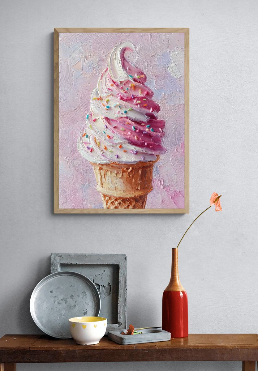 Ice Cream Cone — Art Print. — room view 3