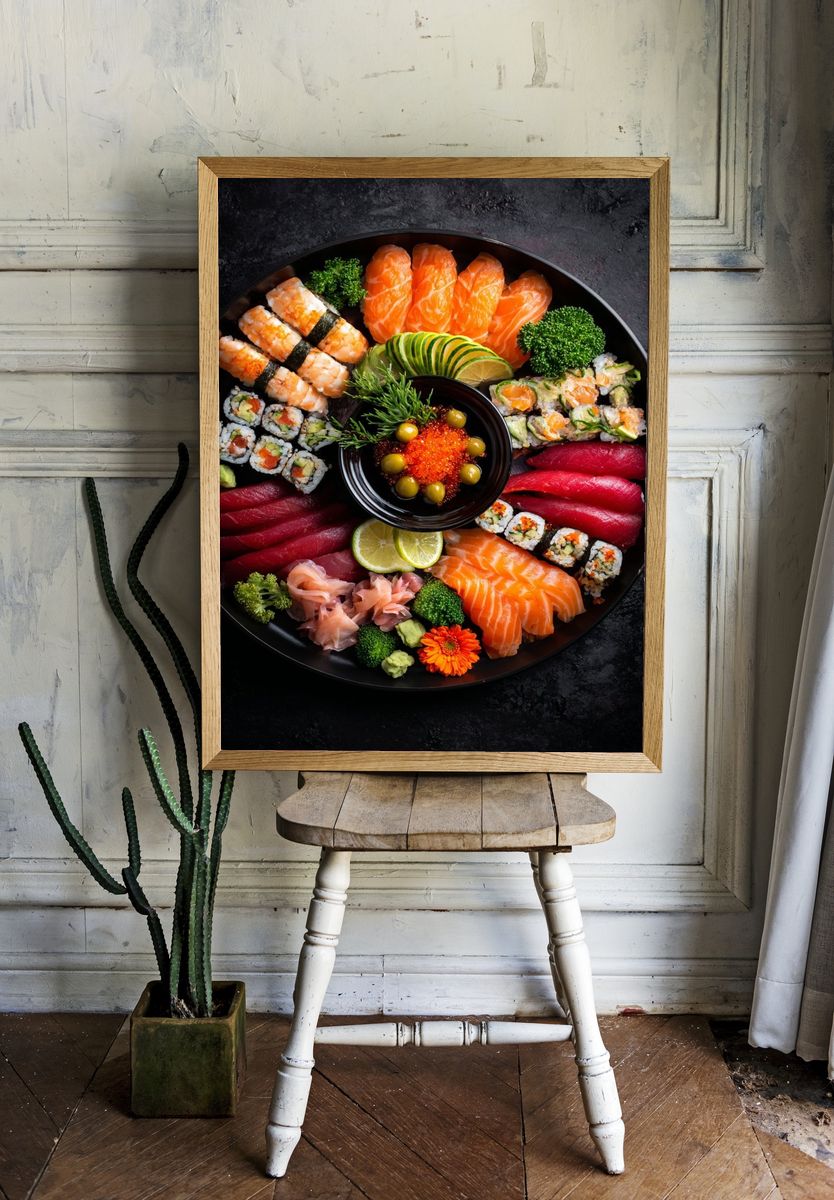 Sushi Platter — Food Print. — room view 1