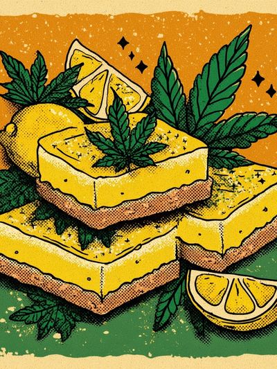 Lemon Bars with Cannabis