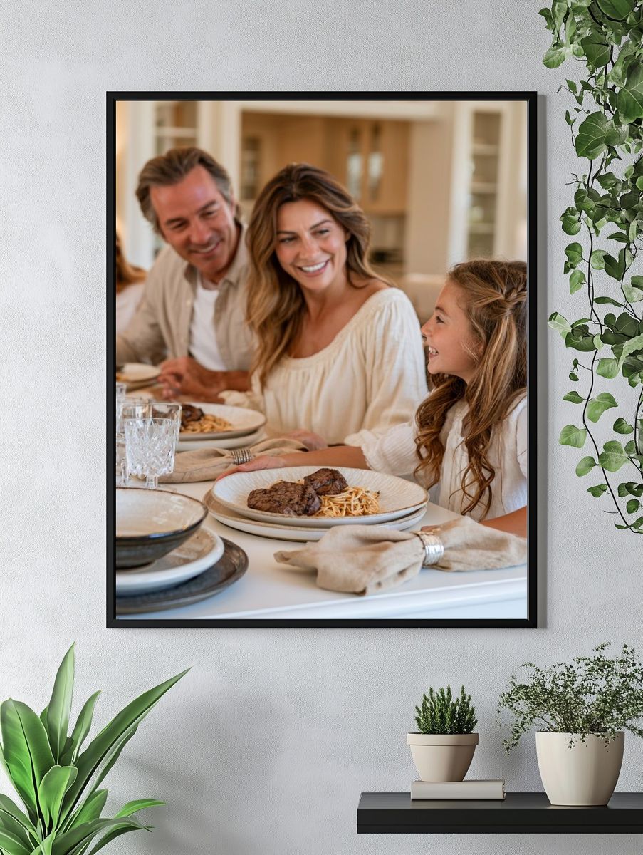 Family Dinner Photography Poster. — room view 4
