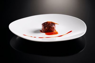 Gourmet Dish on White Plate — Food Photography Print. poster print