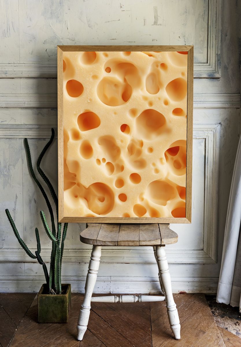 Cheese Texture — Food Print. — room view 1