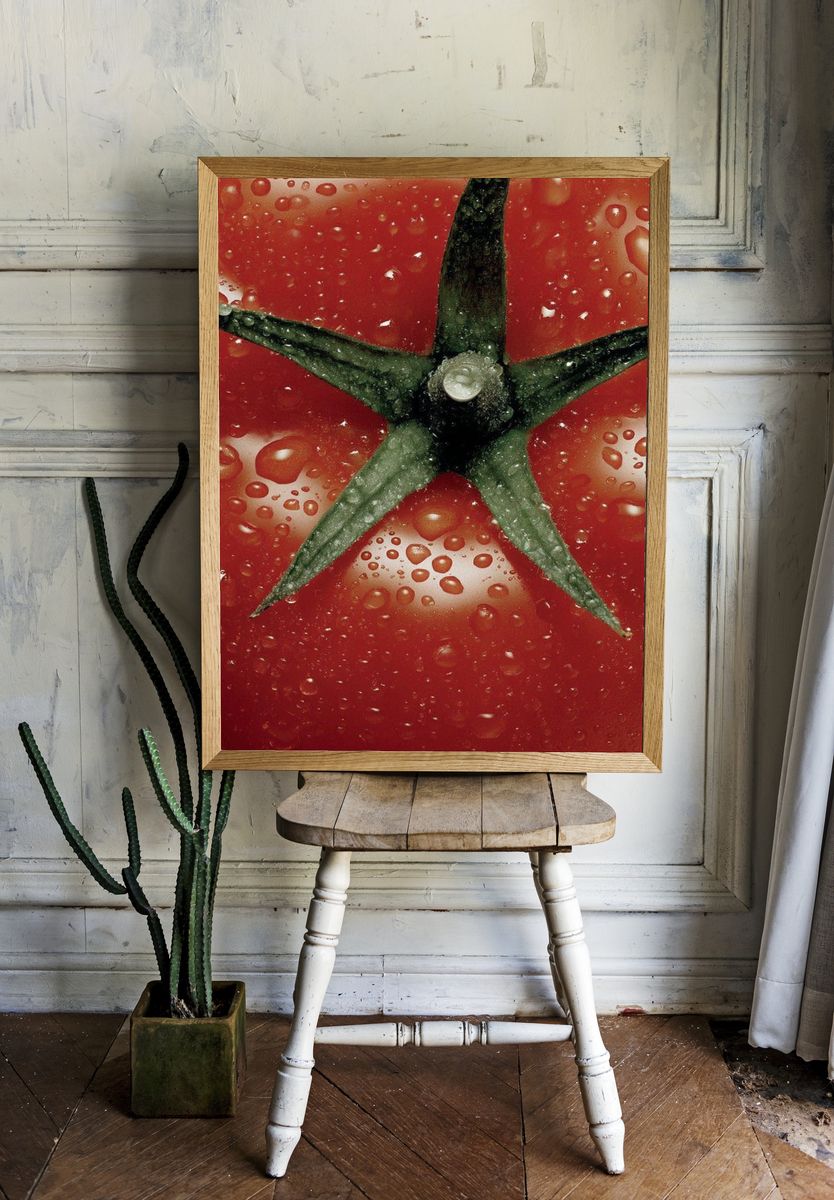 Fresh Tomato — Food Photography Print. — room view 1