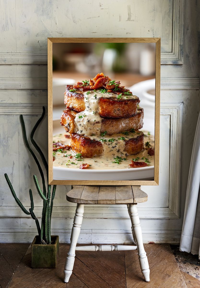 Delicious Bacon Stack — Food Print. room preview