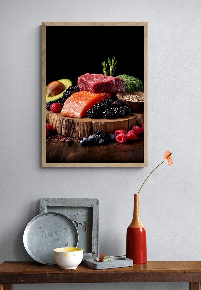 Gourmet Food Ingredients — Food & Drink Print. — room view 3