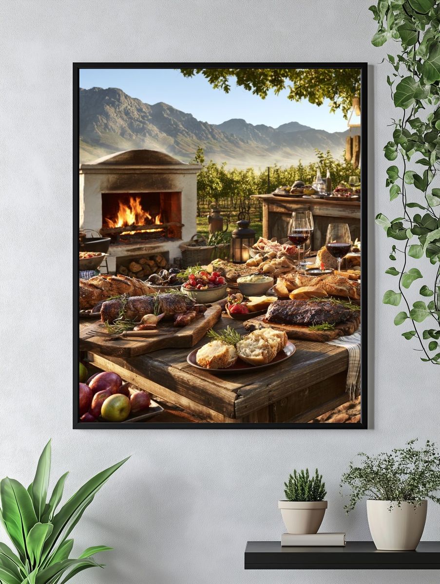 Rustic Vineyard Feast Photography Poster. — room view 4