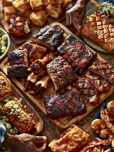 BBQ Feast Food Photography Poster. poster