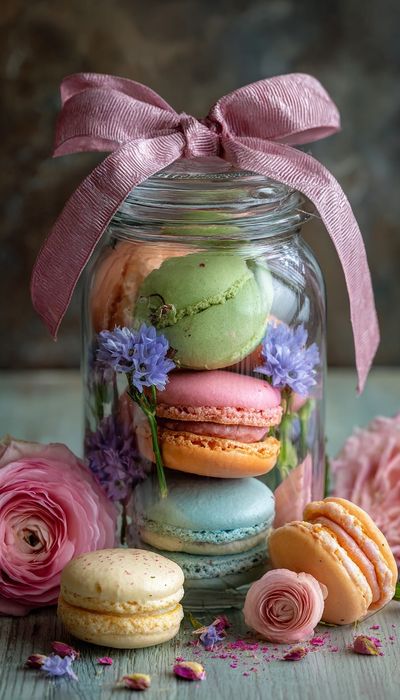 Pastel Macarons Still Life Poster. poster print