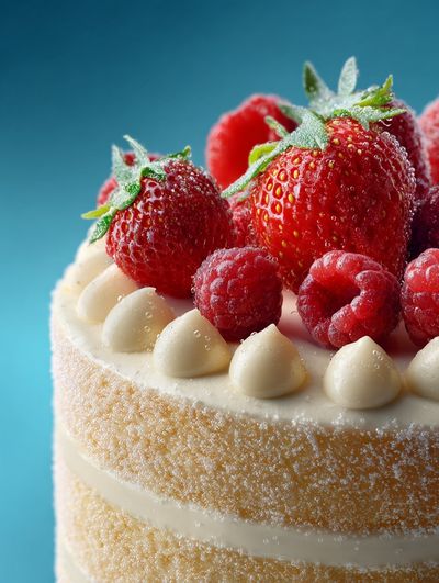 Strawberry Cake Photography Poster.