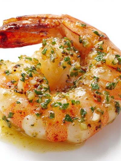 Garlic Herb Shrimp Food Print. poster print