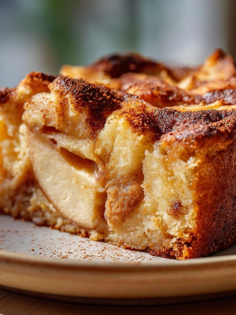 Apple Cake Slice Food Photography Poster. poster — food-drink art