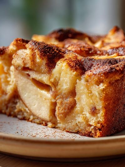 Apple Cake Slice Food Photography Poster. poster print