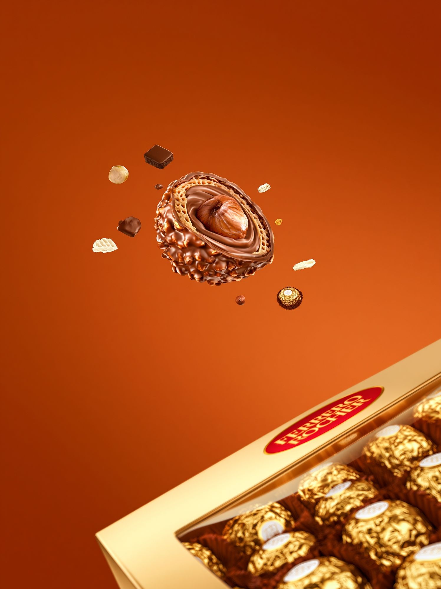 Ferrero Rocher Chocolate Still Life Print. poster — food-drink art