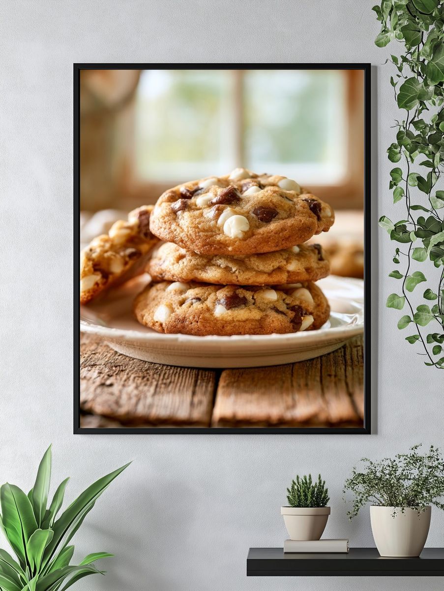 Chocolate Chip Cookies Food Print. — room view 4