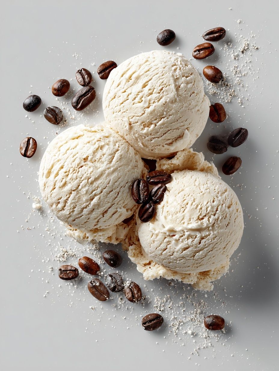 Coffee Ice Cream Still Life Poster. poster detail
