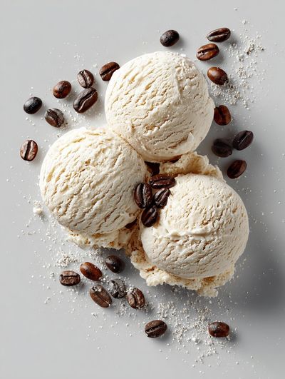 Coffee Ice Cream Still Life Poster.