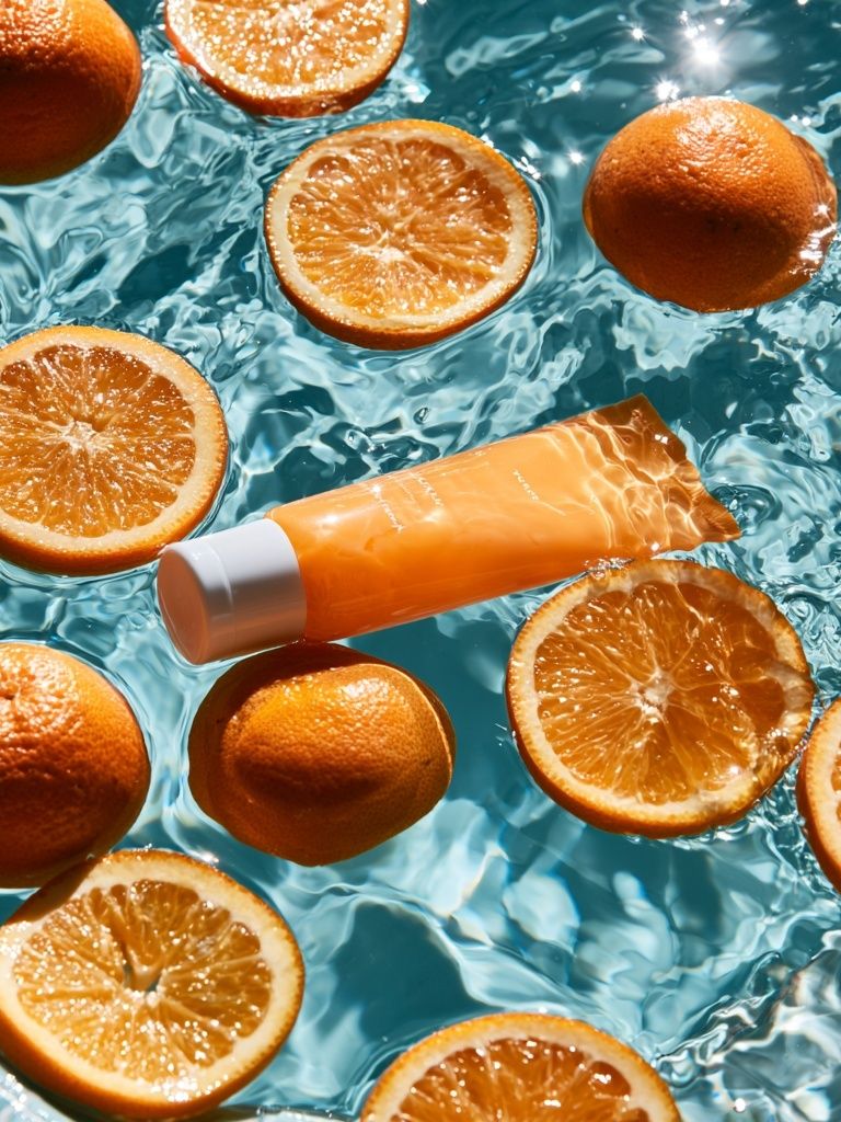 Floating Oranges Photography Poster. poster — food-drink art