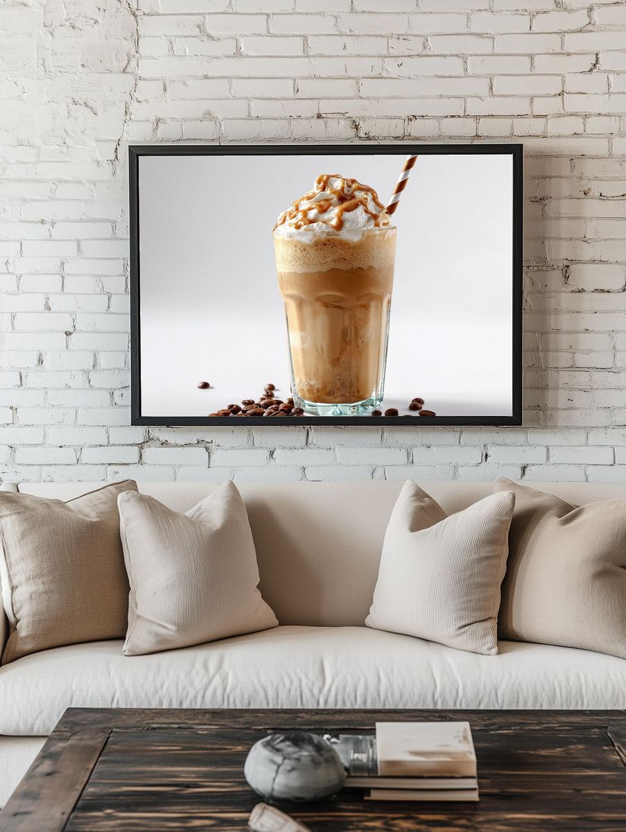 Iced Caramel Coffee Photography Poster room preview