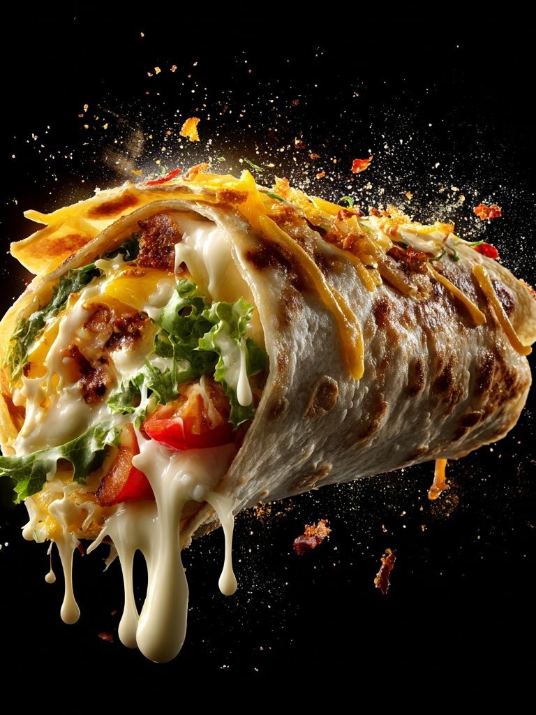 Exploding Burrito Food-Drink Poster. poster detail