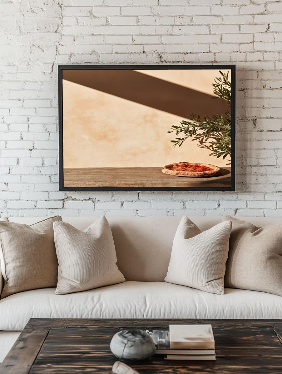 Rustic Pizza Still Life Poster. room preview