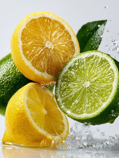 Citrus Splash Still Life Print. poster