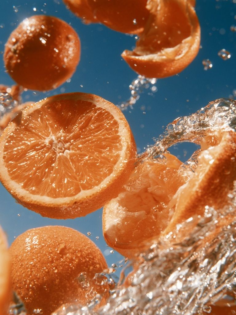 Citrus Splash Photography Poster. poster detail