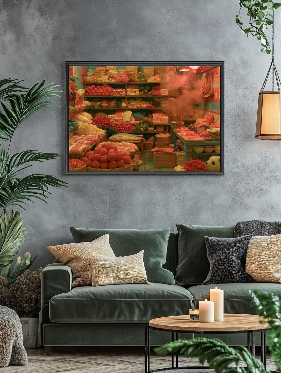 Spice Market Still Life Poster. — room view 4