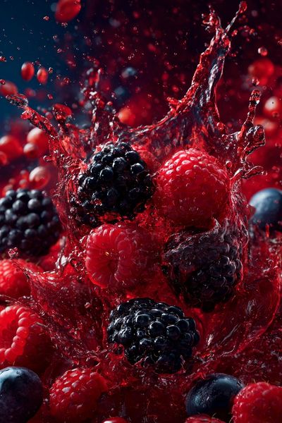 Berry Splash Photography Poster. poster print