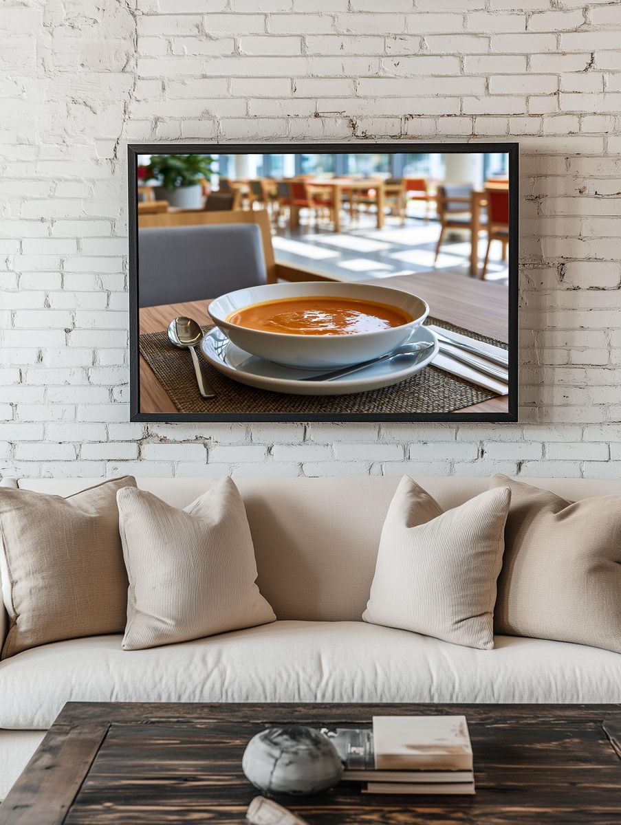 Tomato Soup Table Setting Print. — room view 1