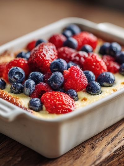 Berry Baked Dessert Food Poster. poster print