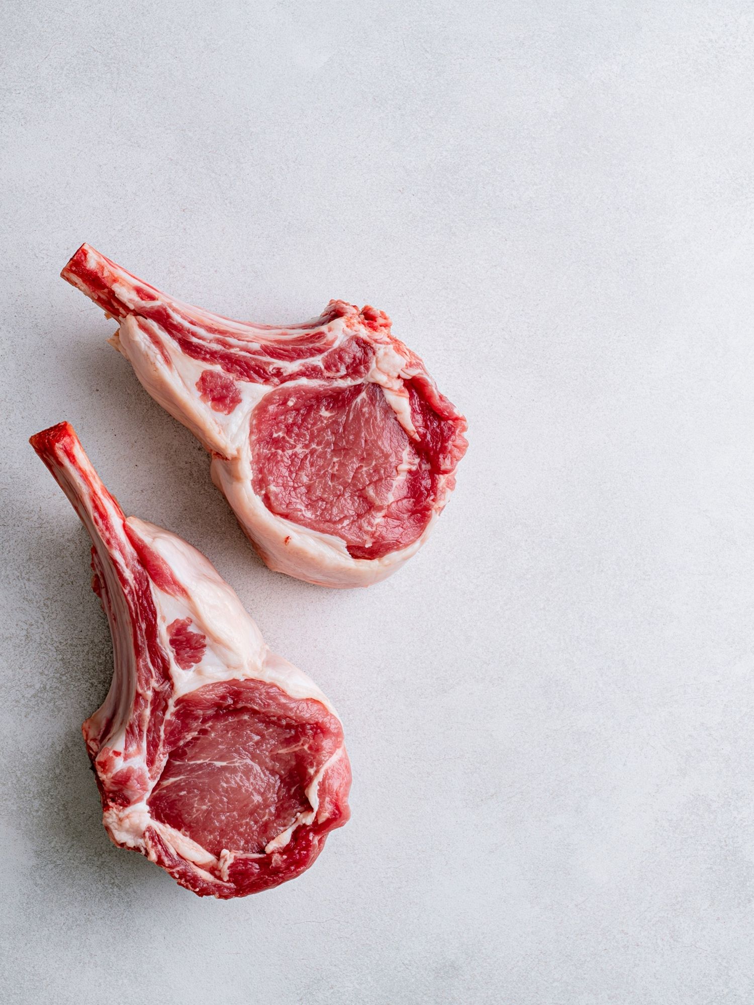 Raw Lamb Chops Photography Poster. poster detail